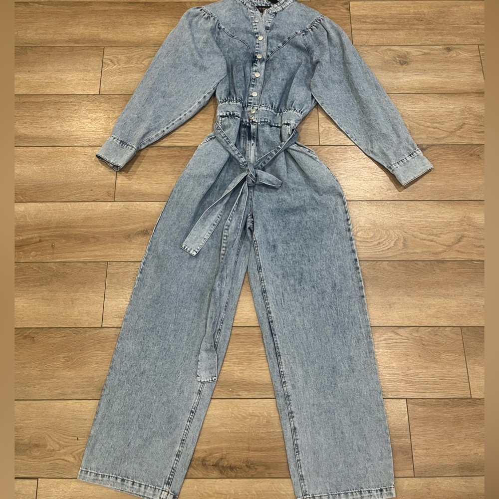 Flying Tomato Denim Jumpsuit